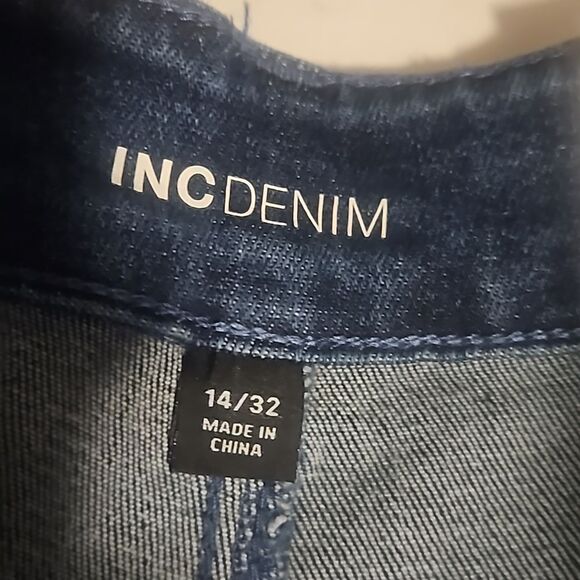 INC Denim wide leg High risen 14/34 - Picture 3 of 10